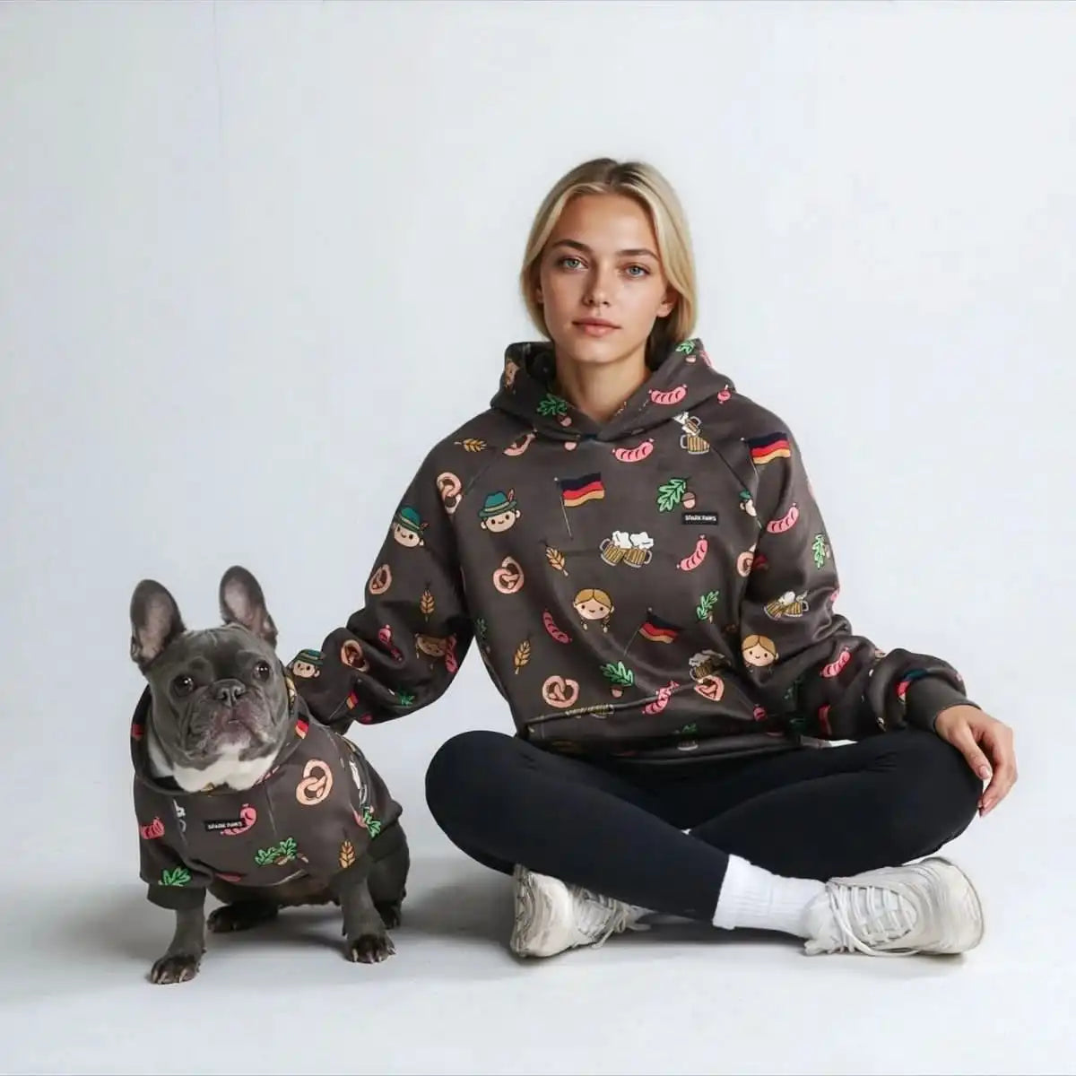 The Germany Dog Hoodie - Dark Brown