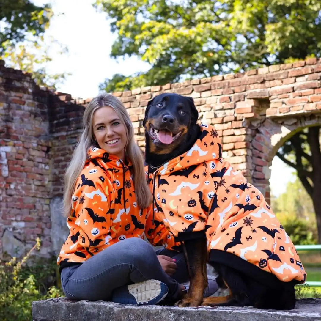 Halloween Dog Hoodie - Orange (2)
