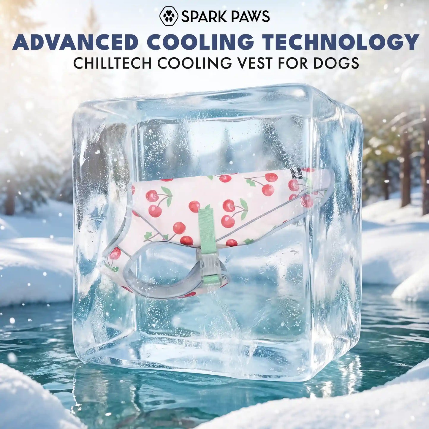 Dog Cooling Vest (2-pack) - Cherries & Popsicles