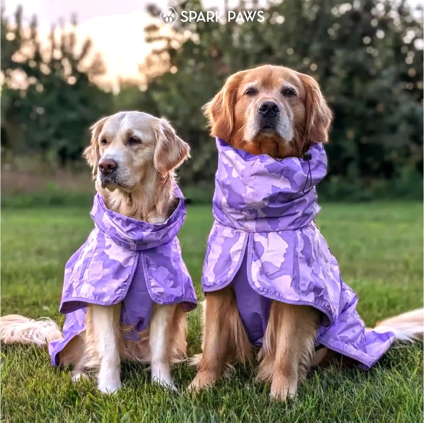 Breatheshield™ Dog Raincoat - Camo Purple