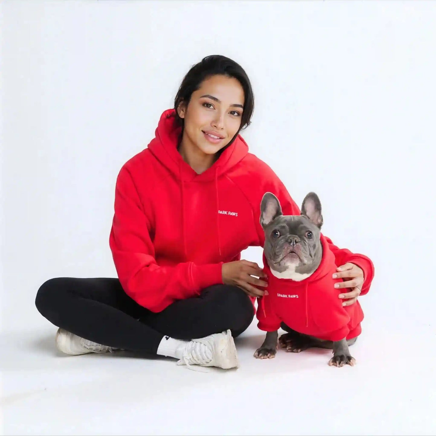Essential Dog Hoodie - Crimson Red