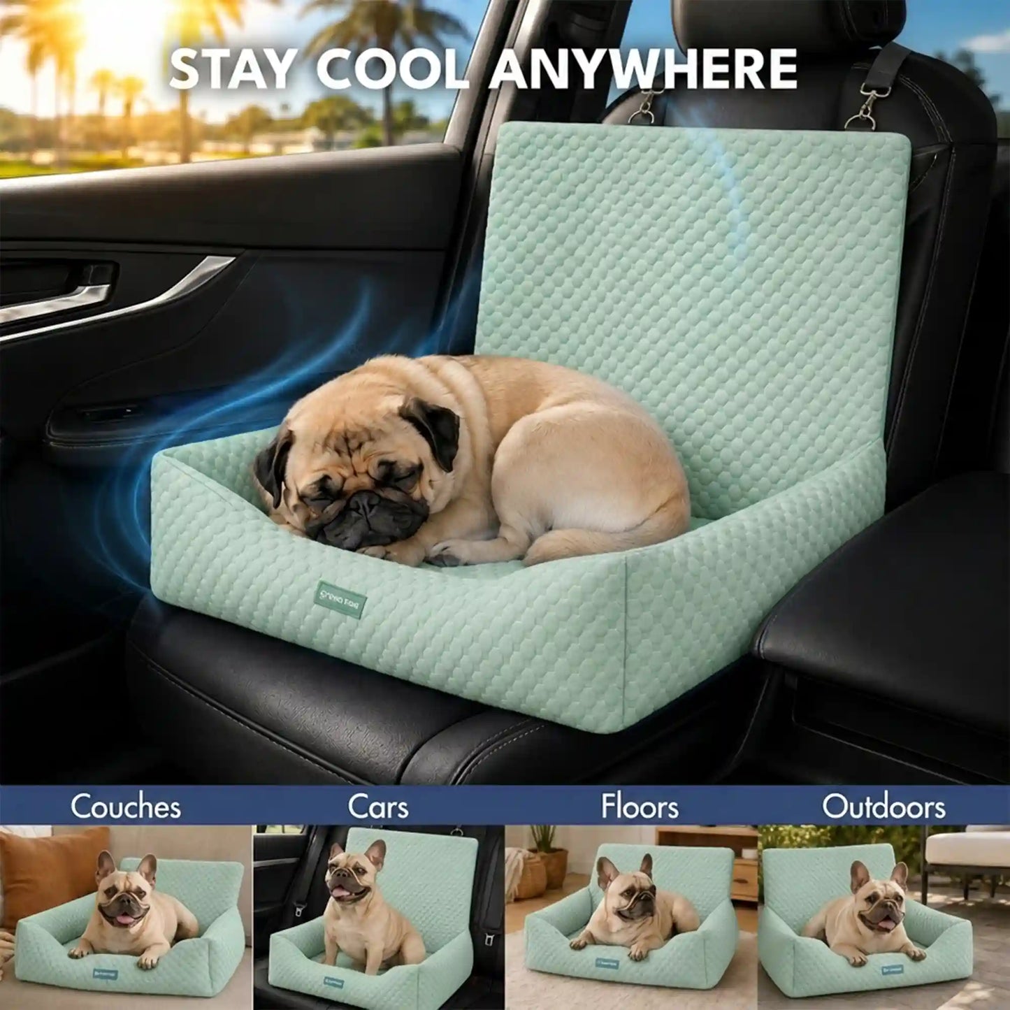 Frostcore™ Dog Cooling Car Seat Beds