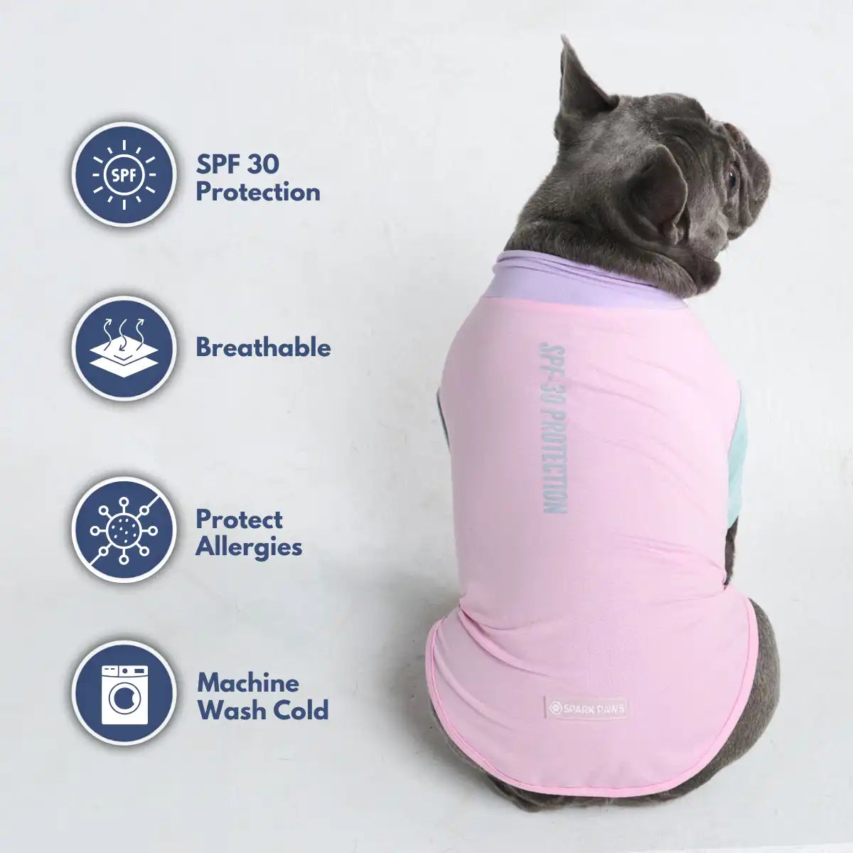 Sunblock Dog T-Shirt - Color Block
