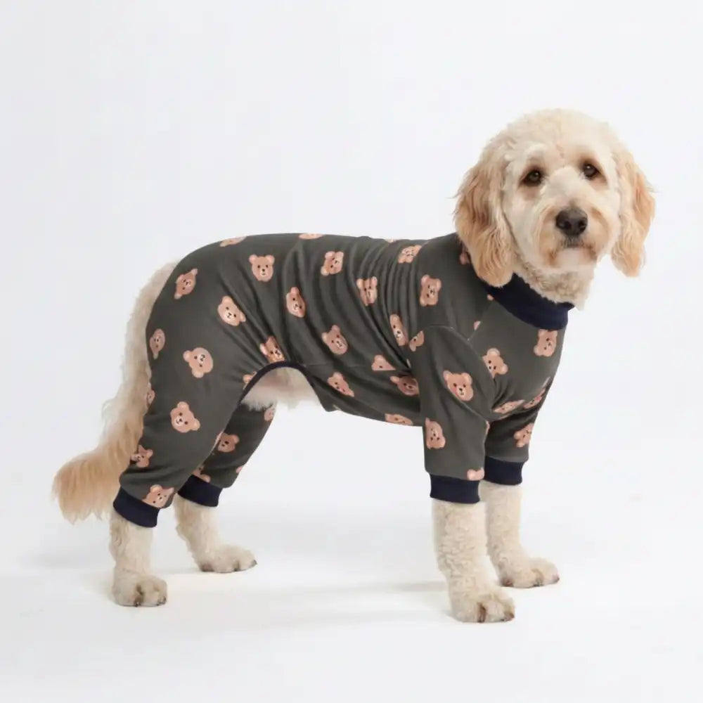 Dog Pajama - Bear Black