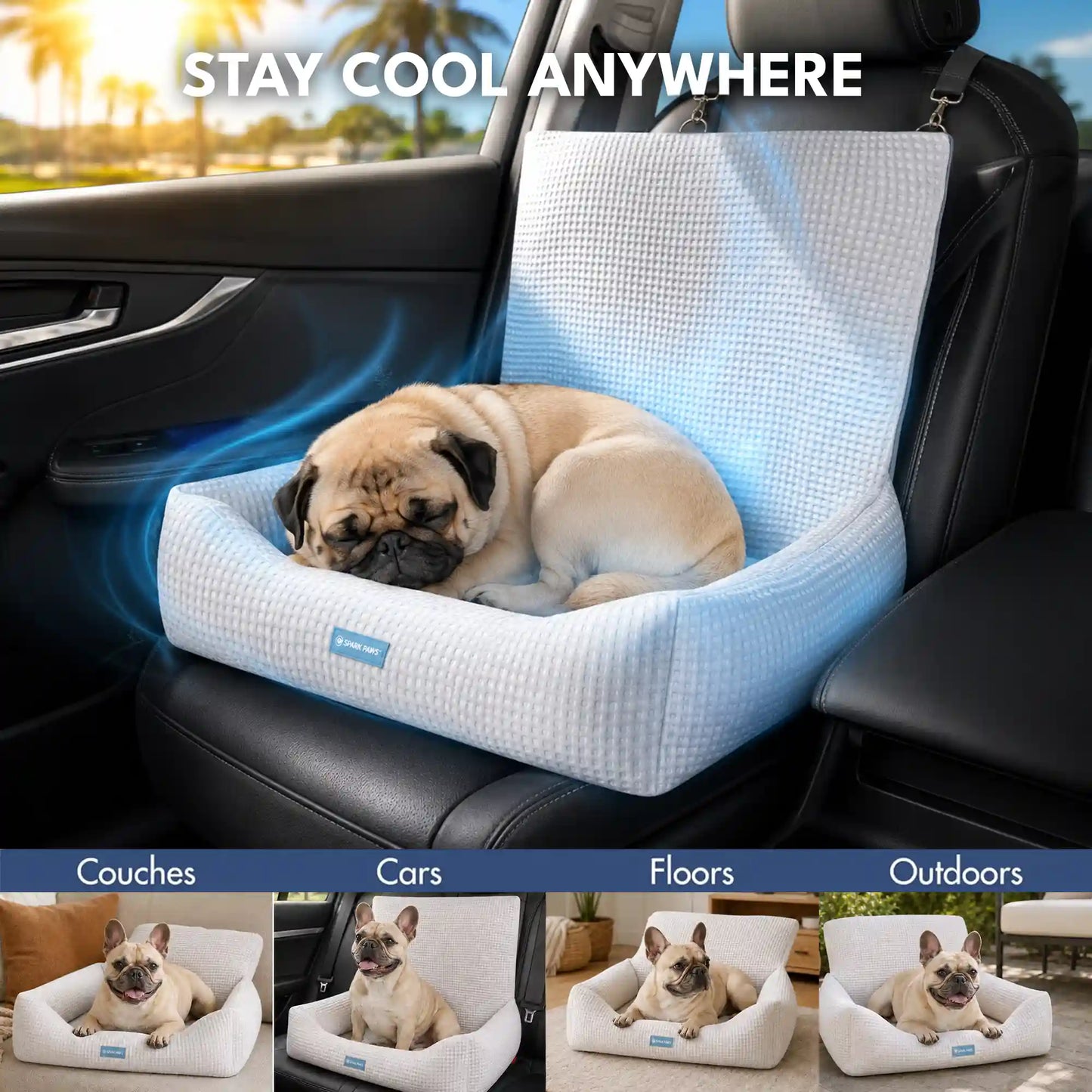 Frostcore™ Dog Cooling Car Seat Beds