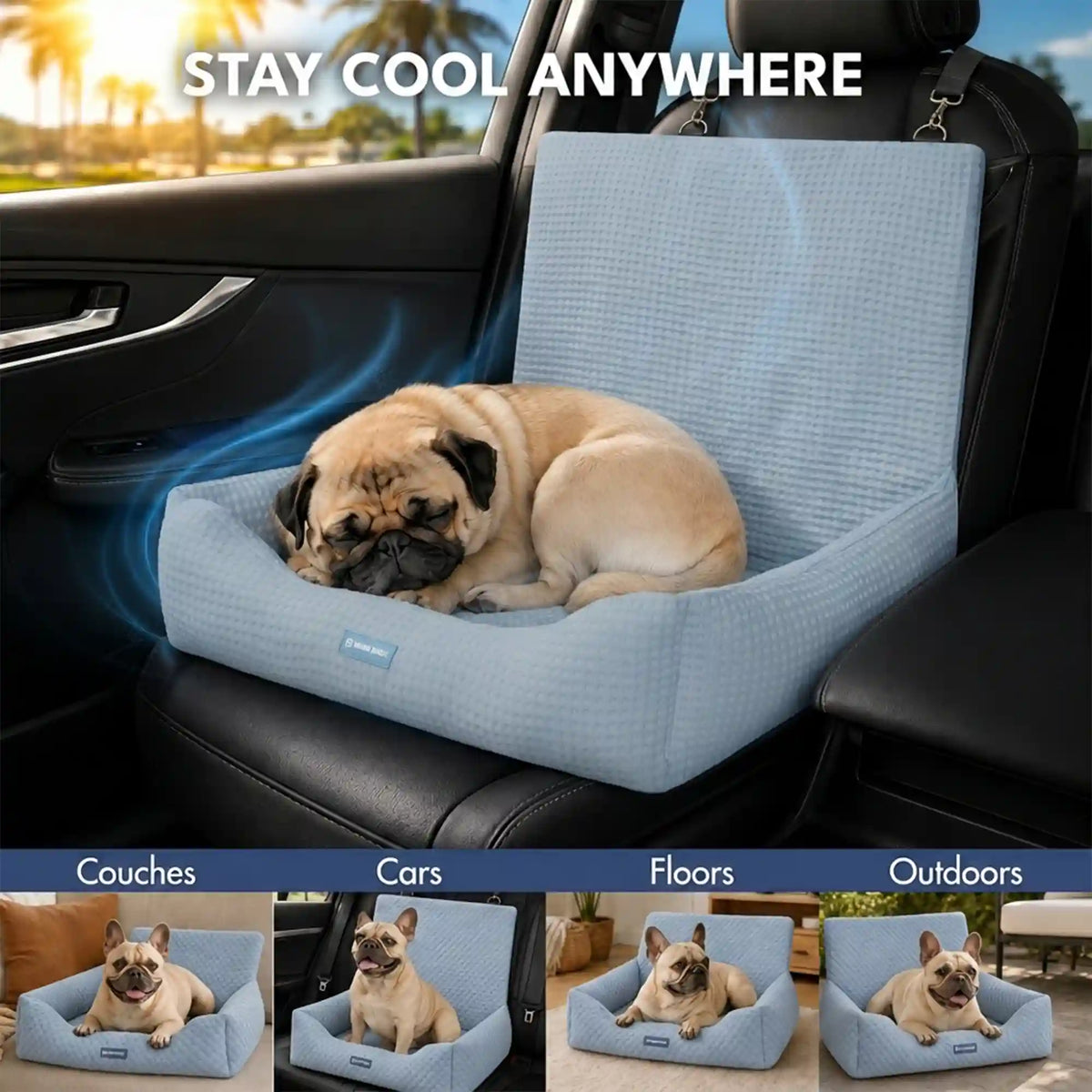 Frostcore™ Dog Cooling Car Seat Beds