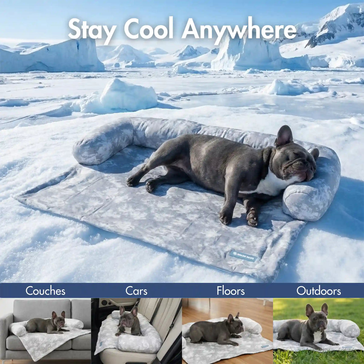 Frostcore™ Cooling Couch Cover Dog Bed