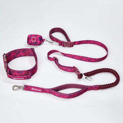 Comfort Control Collar and Multipurpose Leash Set - Fuchsia Camo