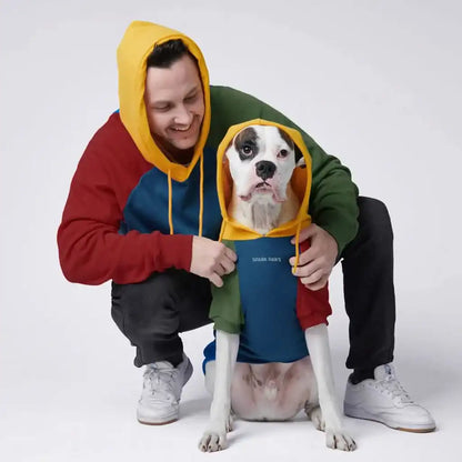 Color Block Dog Hoodies