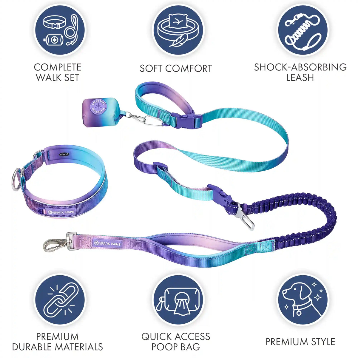 Martingale Collar and Multipurpose Leash Sets
