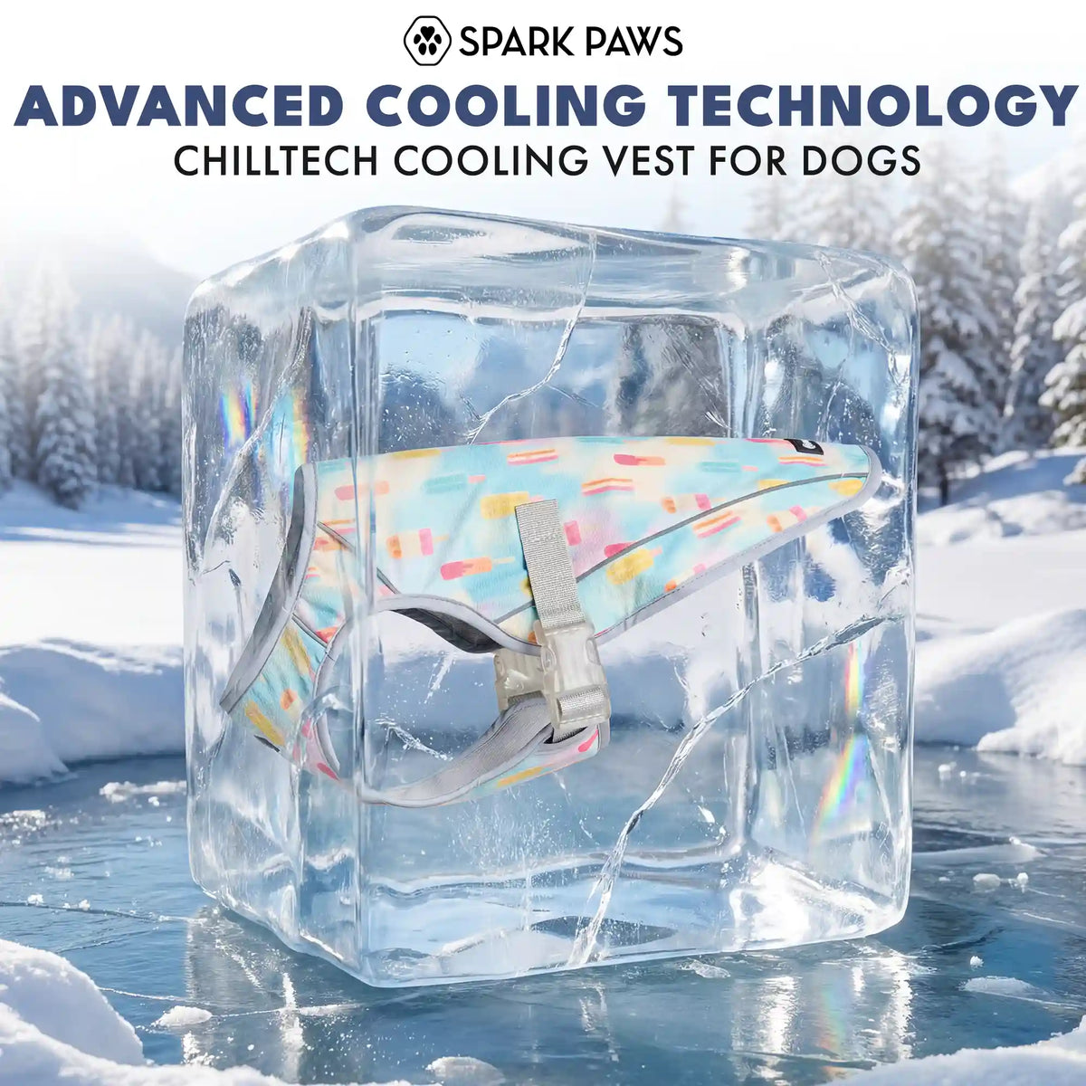 Dog Cooling Vest - Popsicles