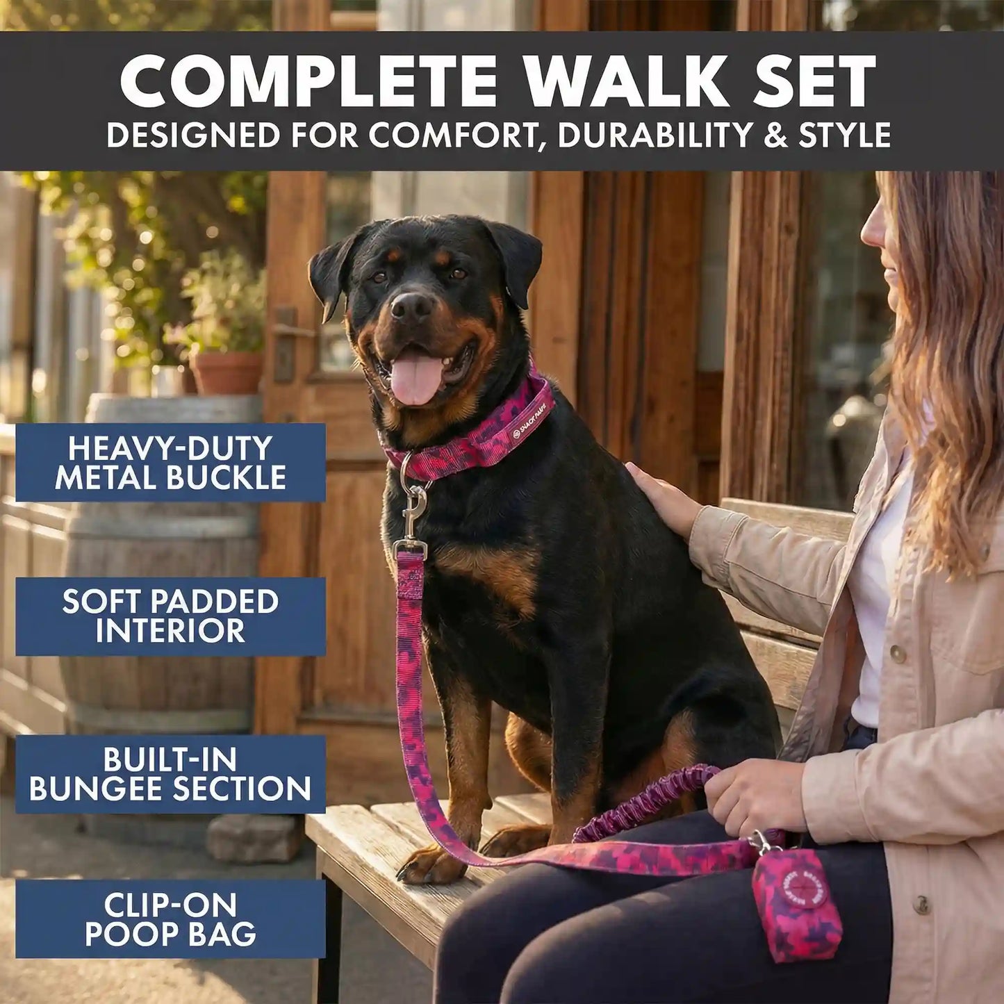 Comfort Control Collar and Multipurpose Leash Sets