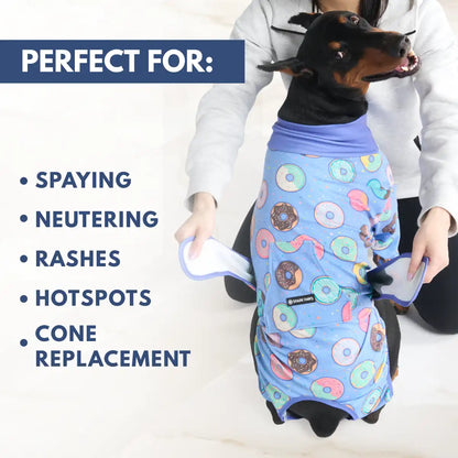 Dog Surgical Suit - Donuts
