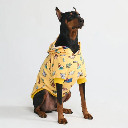 The Australia Dog Hoodie - Yellow