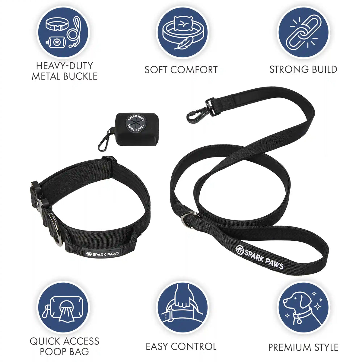 Comfort Control Collar Set - Black