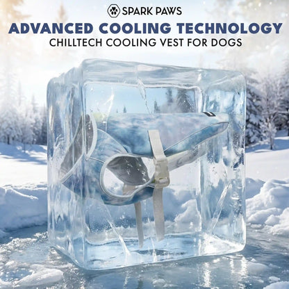 Dog Cooling Vest - Ice Blue