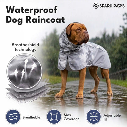Breatheshield™ Dog Raincoat - Camo Grey
