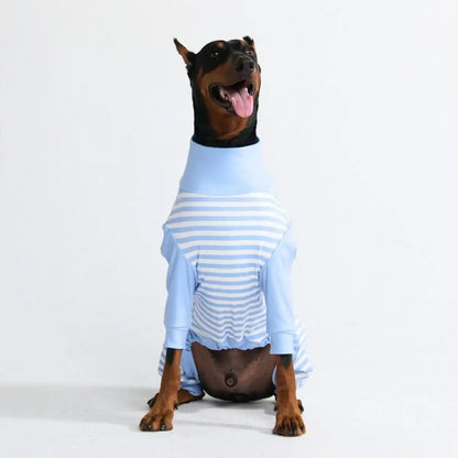 Dog Pajama - Blue Stripes