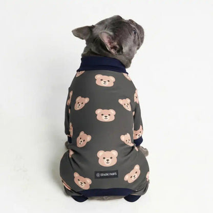 Dog Pajama - Bear Black