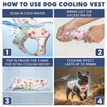 Dog Cooling Vest (2-pack) - Cherries & Popsicles