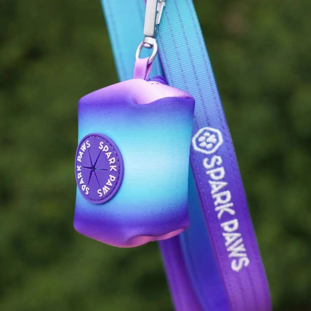 Leash and Poop Bag Holder Set