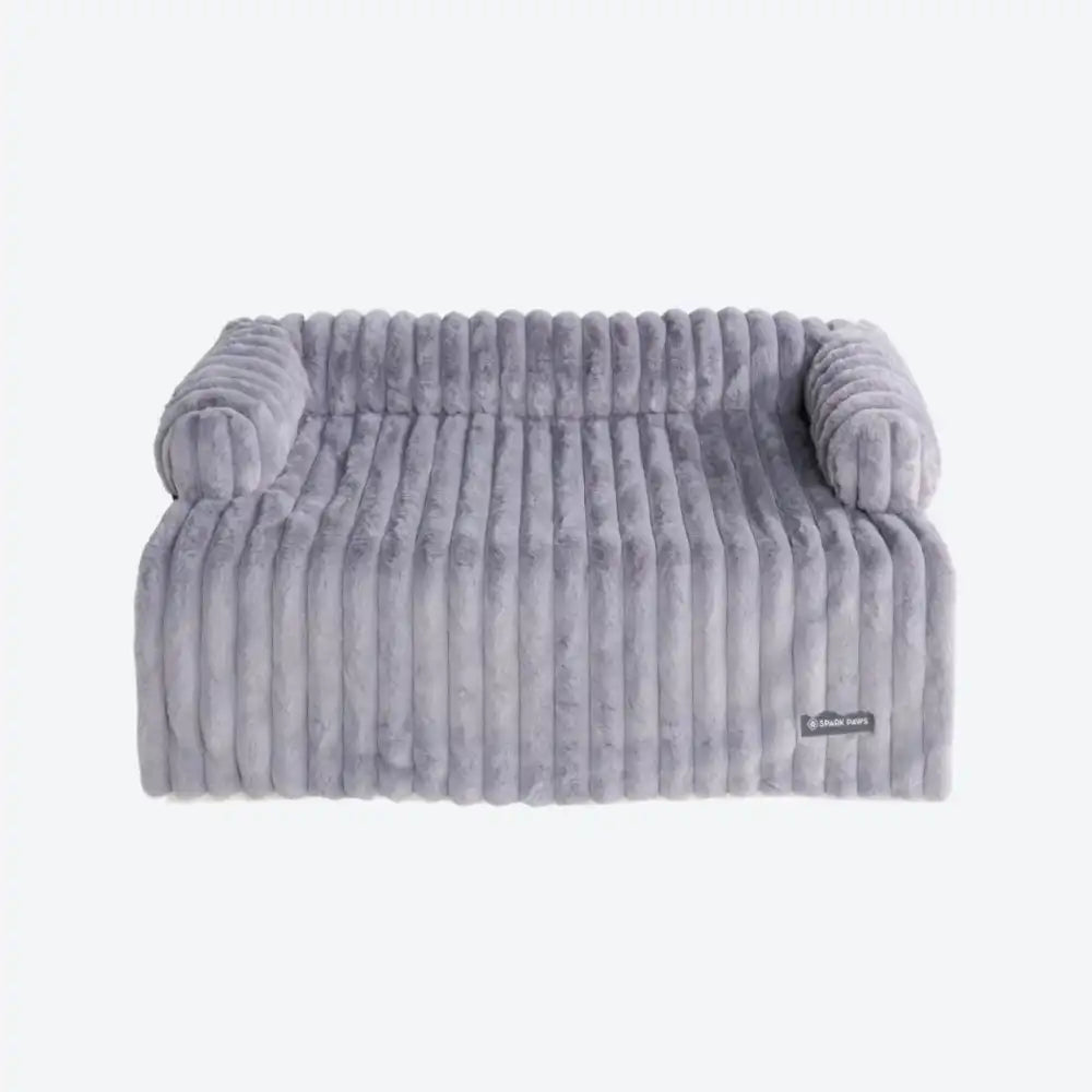 Luxury Couch Cover Dog Bed - Grey