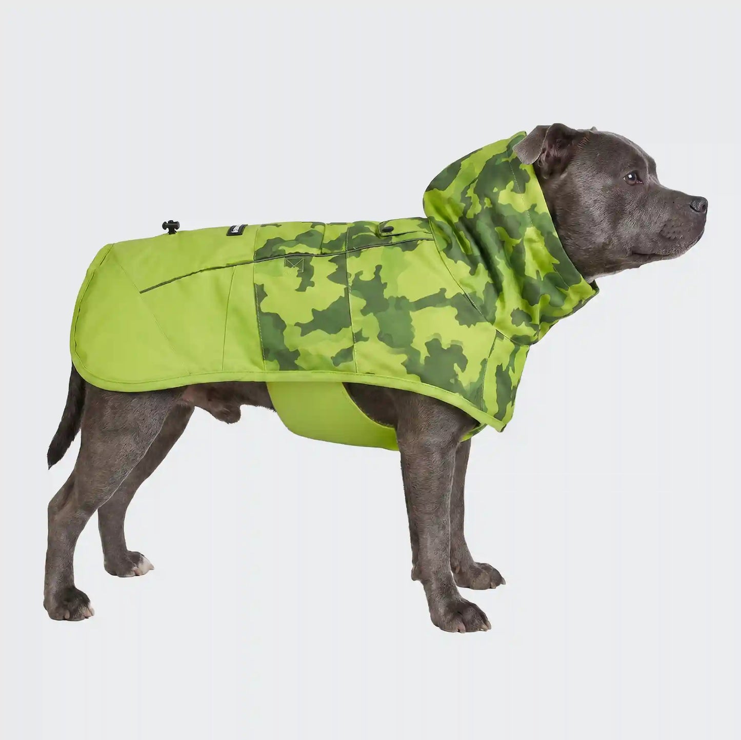 Breatheshield™ Dog Raincoat - Camo Lime