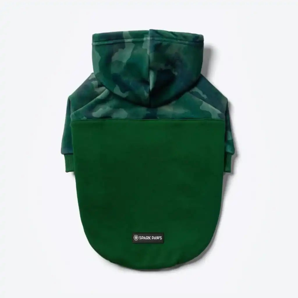 Forest Camo Dog Hoodie