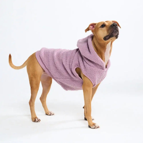 Teddy Sherpa Dog Jacket - Taupe
