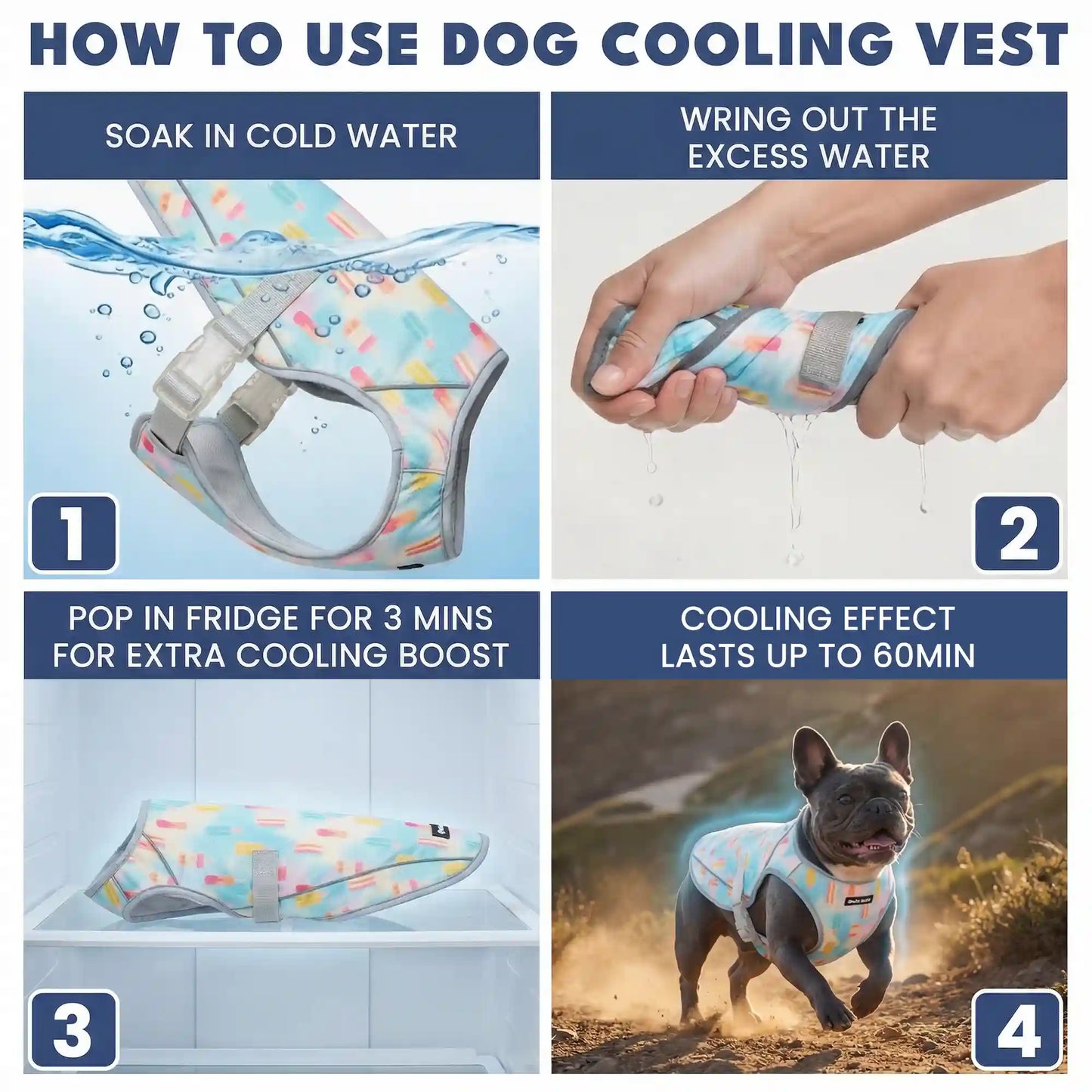 Dog Cooling Vest - Popsicles