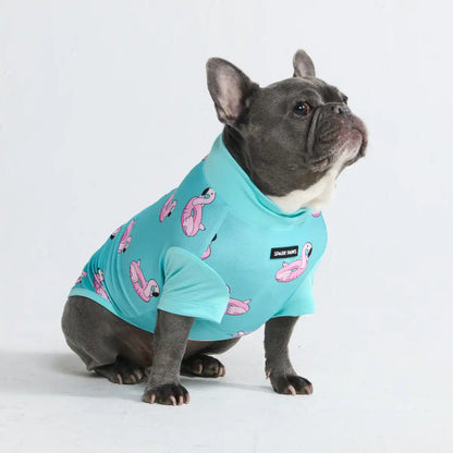 Sunblock Dog T-Shirt - Flamingo