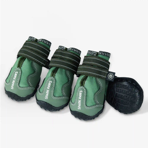 365 All-Season Dog Shoe 4PC Set - Green