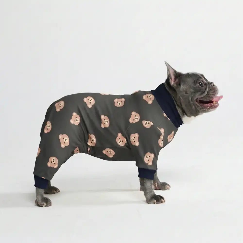Dog Pajama - Bear Black