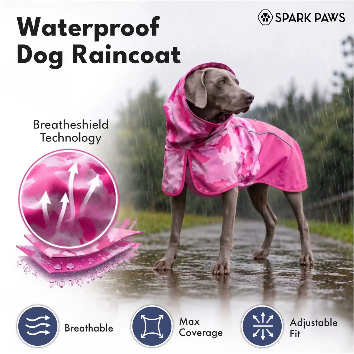 Breatheshield™ Dog Raincoats