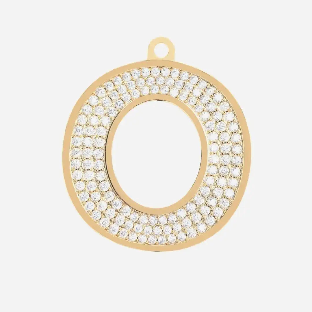 Initial Letter Jewelry Tag - O