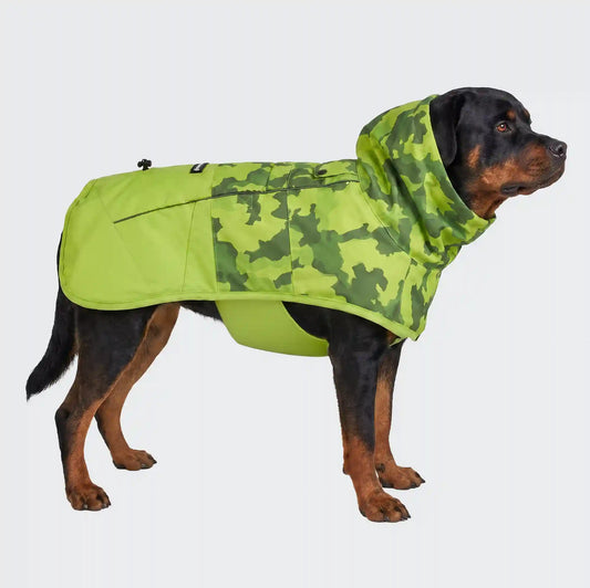 Breatheshield™ Dog Raincoat - Camo Lime