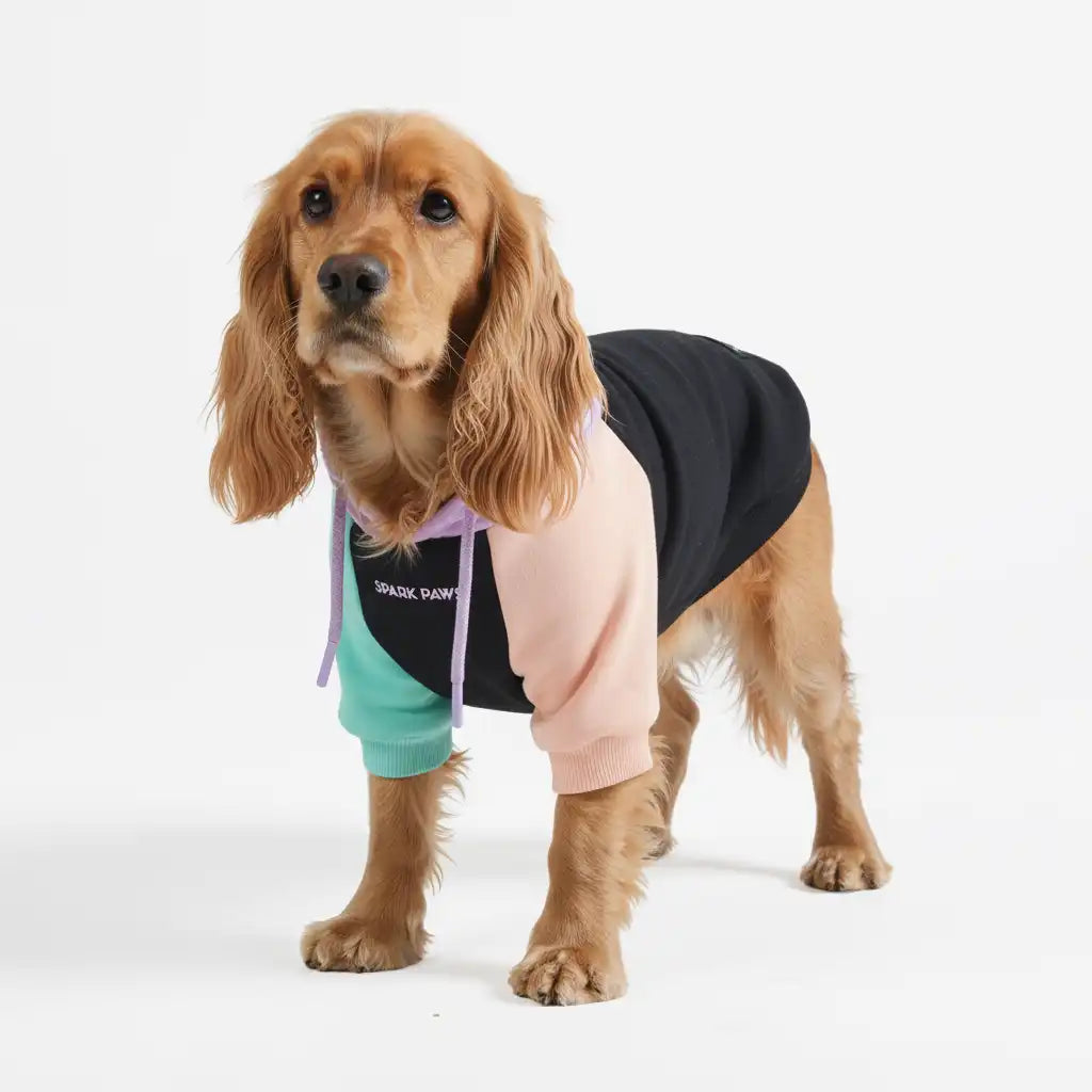 Color Block Dog Hoodies