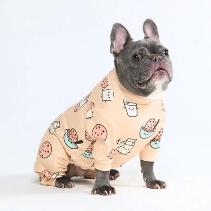 Dog Pajama - Cookies and Milk