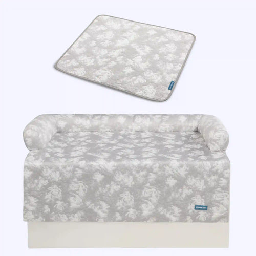 Frostcore™ Cooling Couch Cover Dog Bed and Cooling Mat Set - Clouds Grey