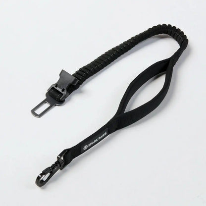 Multipurpose Seatbelt Handsfree Leash & Poop Bag Holder Set - Black