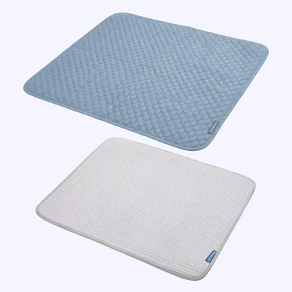 Frostcore™ Cooling Mat (2-pack) - Ash Blue & Waffle Grey