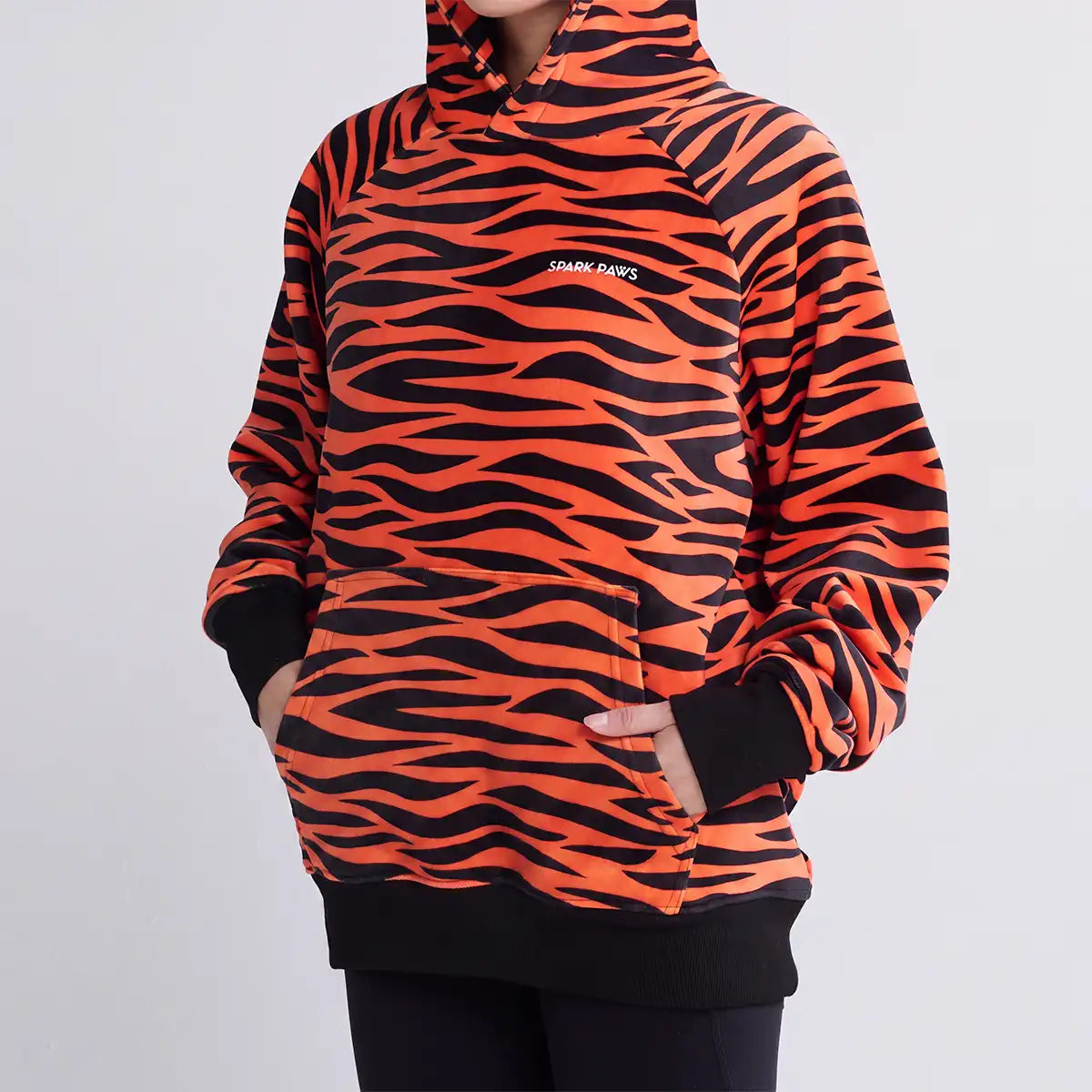 Halloween Human Hoodie - Tiger