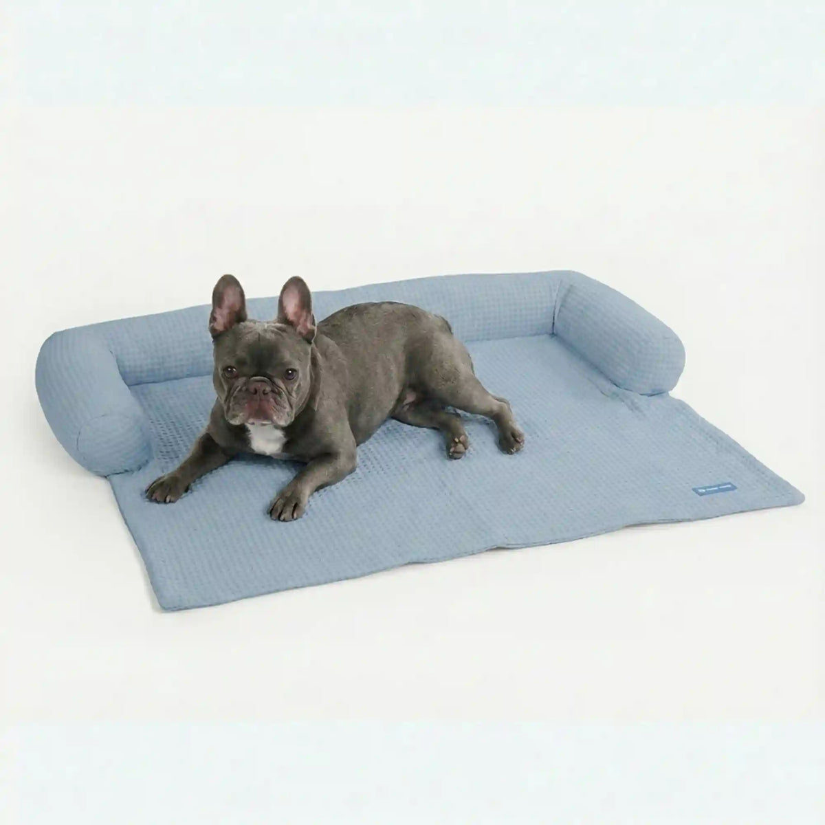 Frostcore™ Cooling Couch Cover Dog Bed - Waffle Ash Blue