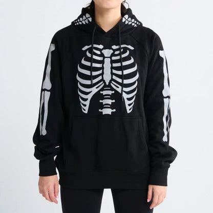 Halloween Human Hoodie - Reflective Skeleton (2)