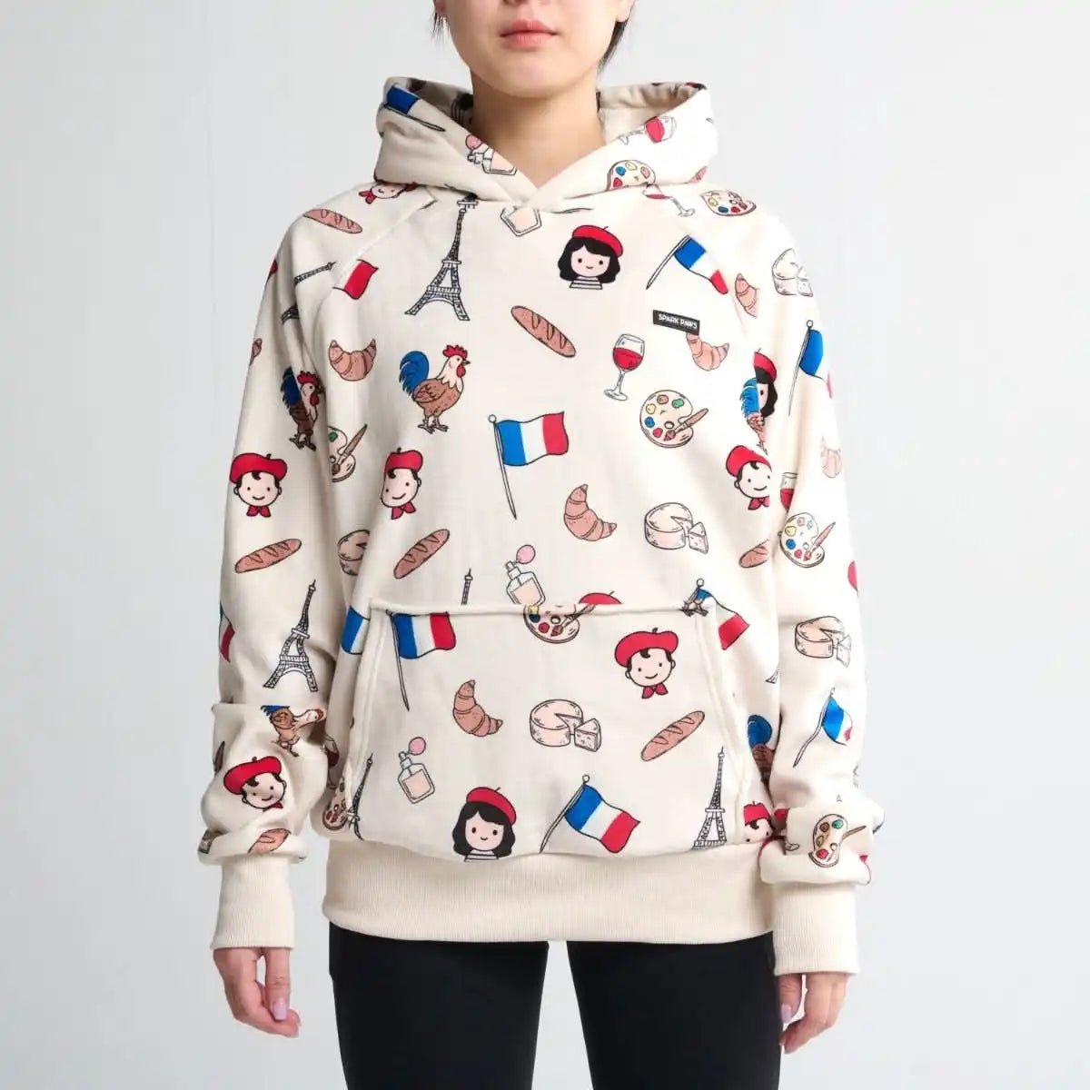 The France Human Hoodie - Beige