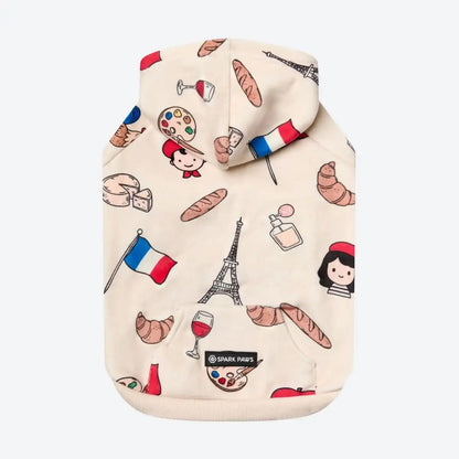 The France Dog Hoodie - Beige
