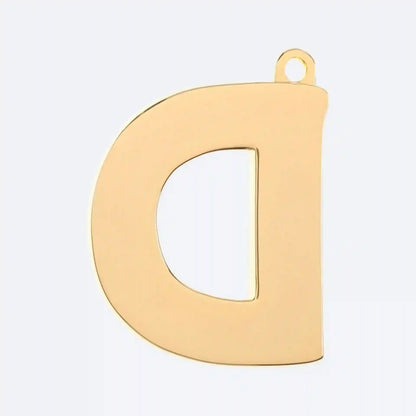 Initial Letter Jewelry Tag - D