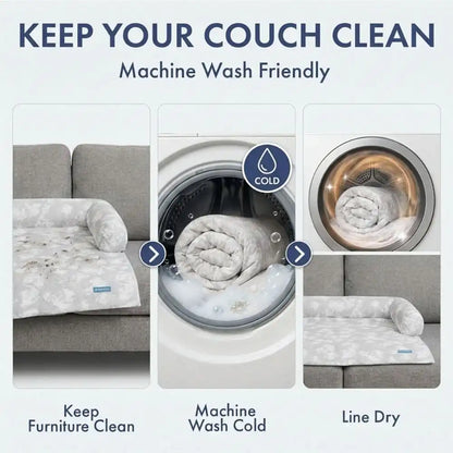 Frostcore™ Cooling Couch Cover Dog Bed - Clouds Grey