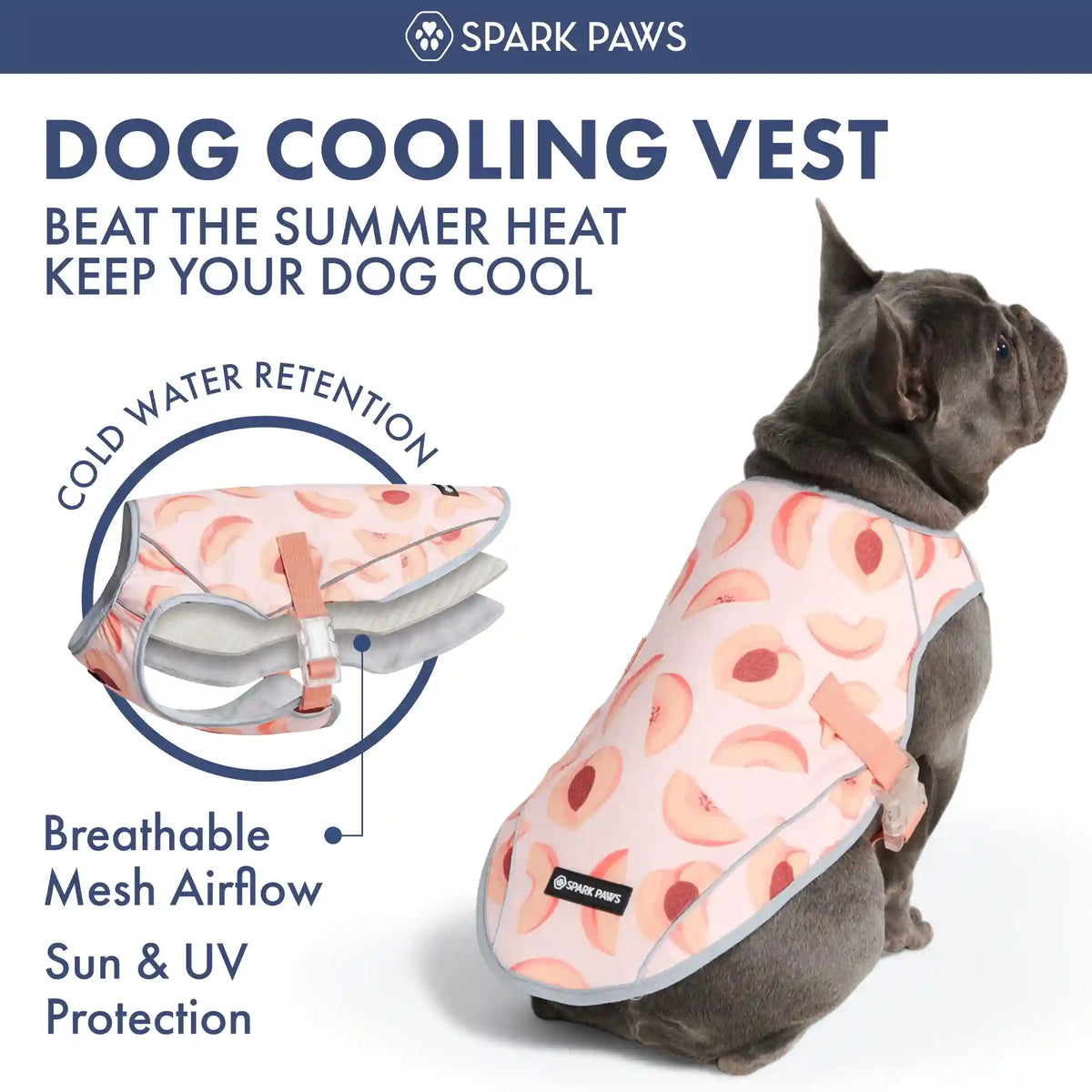 Dog Cooling Vest - Peaches