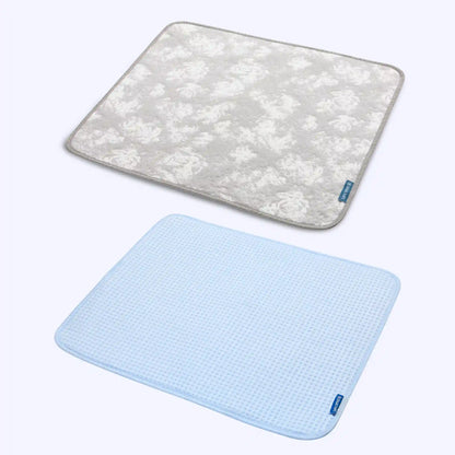 Frostcore™ Cooling Mat (2-pack) - Clouds Grey & Hearts Blue